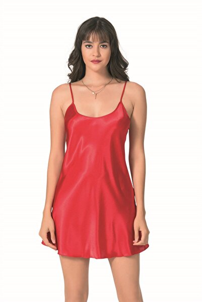 Slendos Women'S, Short, Round Neck, Satin Nightgown