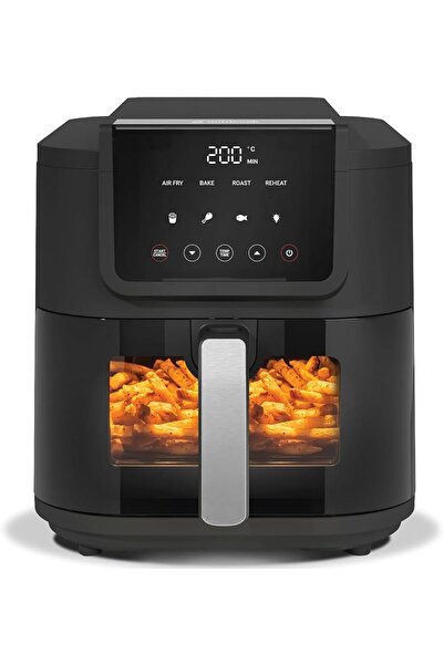 Generic مقلاة هوائية نحيفة من نوتريكوك، سعة 5 لتر، وزن 1.4 كجم، سلة كبيرة، تص...