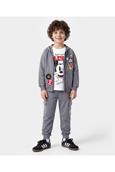 Primo Gino Disney Disney Terry Knit Full Sleeve Hooded Sweatshirt & Track Pan...