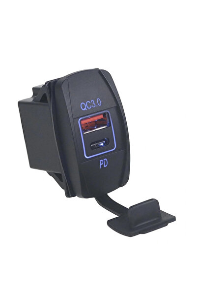 Genel Markalar IC-266C-4 Marin Tip İkili USB 3.0 + Type-C Şarj Soketi