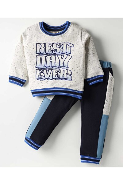 ToffyHouse Interlock Knit Full Sleeve T-Shirt & Joggers Set & Cut & Sew Desig...