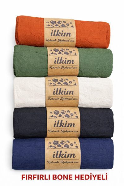 cs ilkim 5Lİ KRAŞ ŞAL SETİ siyah,lacivert,taş,haki,kiremit FIRFIRLI BONE HEDİ...