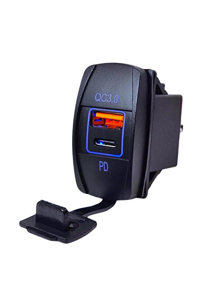 Genel Markalar IC-266C-4 Marin Tip İkili USB 3.0 + Type-C Şarj Soketi