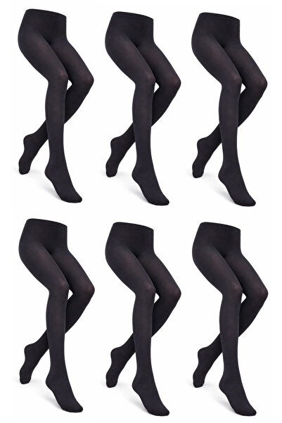 SÜSEN LİNGERİE 6 perechi de chiloți negri pentru școală pentru fete, șosete p...