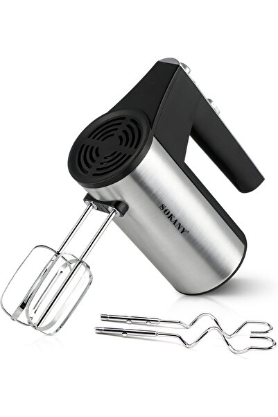 Generic خلاط يدوي كهربائي خفيف الوزن من سوكاني، 5 سرعات، 300 واط، مضرب بيض يد...