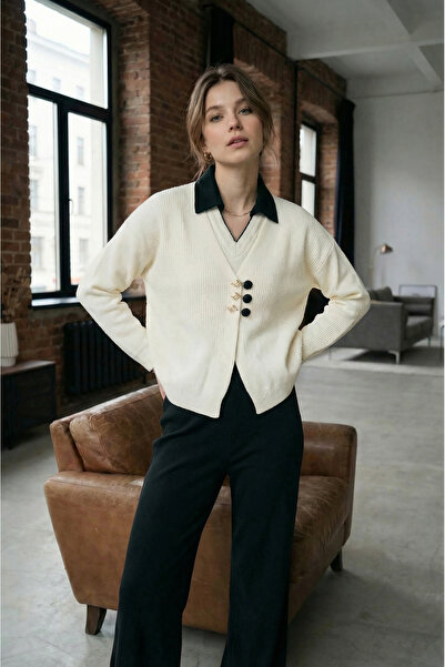 SAYZEN Crop Sweater Pants 3-Piece Knitwear Set