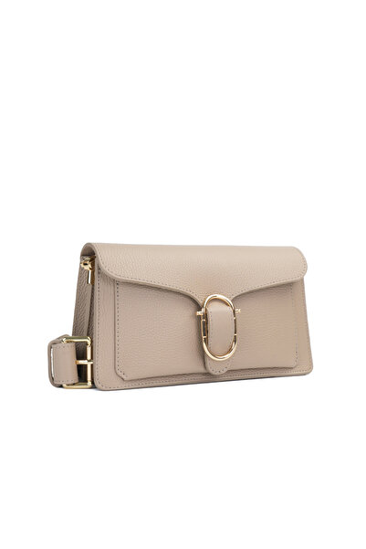 Posete Fagaras Anabelle Leather Purse - Cream, Casual Bag Made of Genuine Lea...