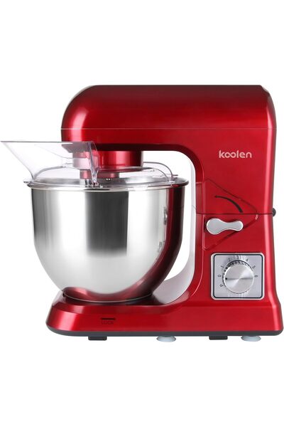 Generic خلاط كولين قائم بقوة 1000 واط و6 سرعات، سعة 5 لترات، أحمر