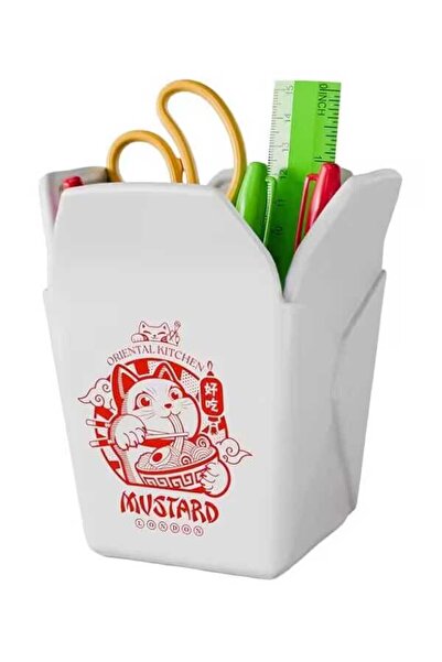 MUSTARD Noodle Seramik Kalemlik M16243 Beyaz