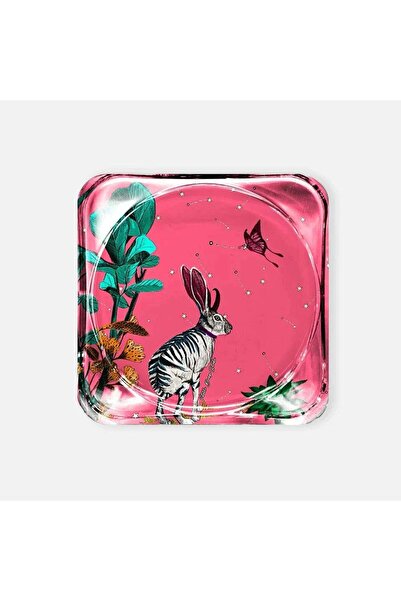 VITELLI DUBAI WONDERLAND Pink Rabbit Acrylic Coaster