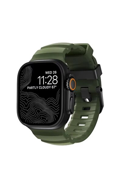 REDz Accessories Titan Wave Strap, Apple Watch, Ultra Design, Silicone, Green...