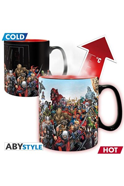 ABYstyle مارفل - كوب يتغير لونه بالحرارة - 460 مل - أبطال مارفل