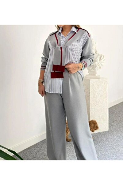 NOXS GÖMLEK DETAYLI KAZAK