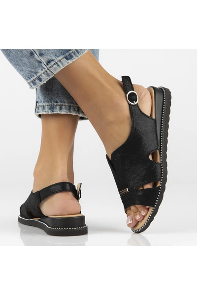 Filippo Sandals genuine leather 4470 black