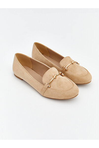 LC Waikiki أحذية نسائية كلاسيكية بمظهر جلد الغزال