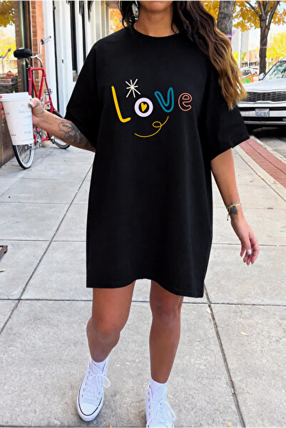 valeriae Γυναικείο βαμβακερό κοντομάνικο φόρεμα με λαιμόκοψη σε σχήμα ποδηλάτ...