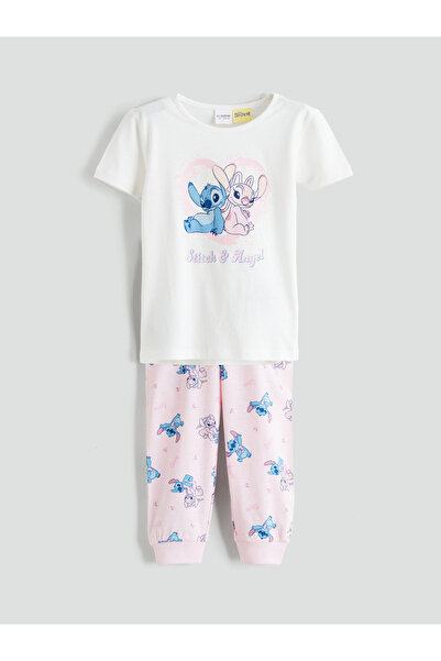 LC Waikiki طقم بيجاما للبنات بطبعة ليلو وستيتش