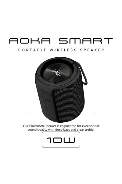 AOKA SMART 10W Bluetooth Speaker - Wireless speaker Supports USB/AUX/TF card/...