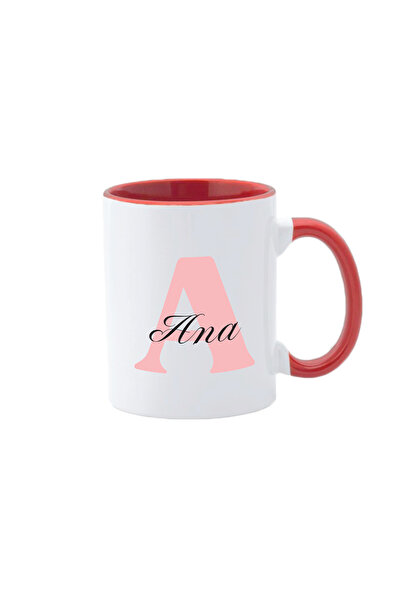 AFFIX THE DIFFERENT PERSPECTIVE Personalized mug, white with red interior and...