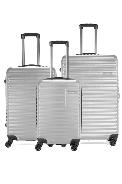 Fossil ABS Unisex Kabin, Orta, Büyük Boy 3'lü Valiz Seti FSL111