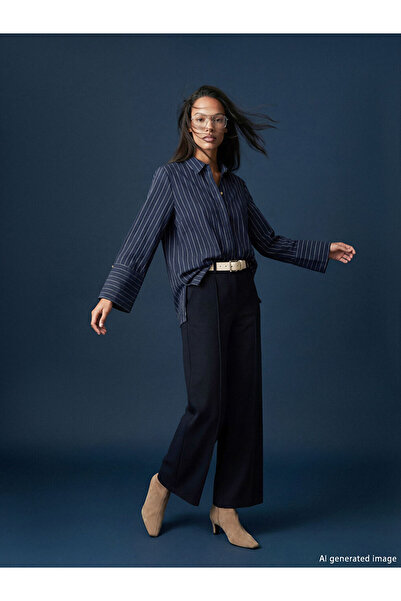 LC Waikiki Sparkling Choices from Shining Store Wide-Leg Women's Pants with S...