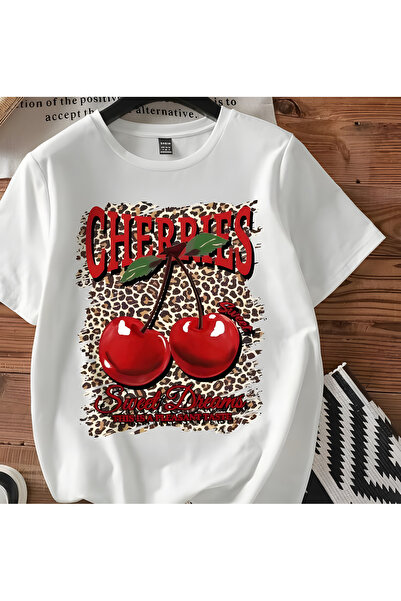 PENTHİLUS تي شيرت مطبوع عليه نص - رقبة دائرية، أكمام قصيرة، كاجوال