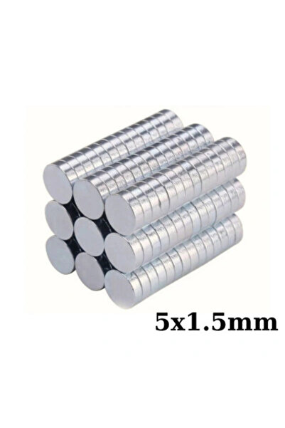 Genel Markalar 5x1.5mm Neodyum Güçlü Mıknatıs - Neodim Magnet