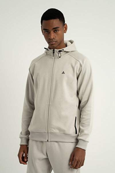Airlife Supply Ms One Men's Full Length Zippered Lightweight Wool Hooded Swea...