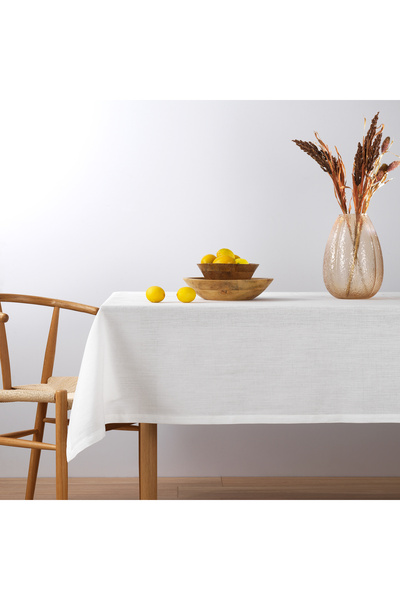 Schafer Home Gloria Tablecloth 160X240 cm 1 Piece-White