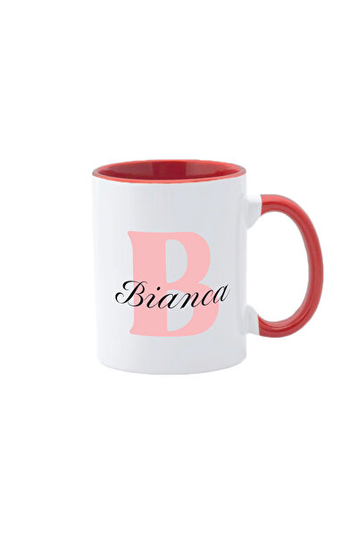 AFFIX THE DIFFERENT PERSPECTIVE Personalized mug, white with red interior and...