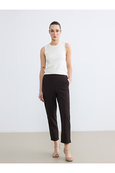 LC Waikiki Nevavm Women's Carrot Cut Pants with Elastic Waist and Difference ...