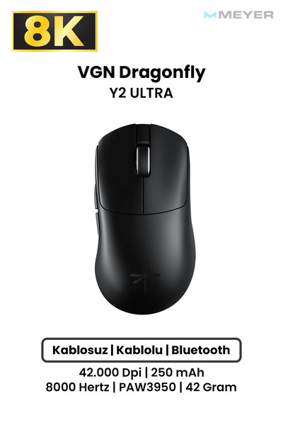 Meyer Gaming VGN Dragonfly Y2 ULTRA Ultra-Lightweight Ergonomik Wireless Gami...