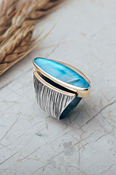 Sümer Telkari 6 Farklı Renk Seçenekli Taşlı Elişi Mekik 925 Ayar Gümüş Yüzük ...