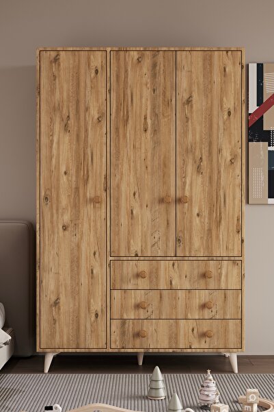 Mymob Chunky 3 Kapılı Gardrop Atlantikçam