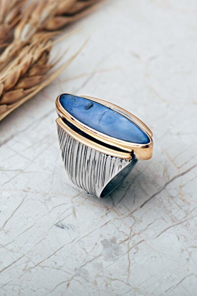 Sümer Telkari 6 Farklı Renk Seçenekli Taşlı Elişi Mekik 925 Ayar Gümüş Yüzük ...