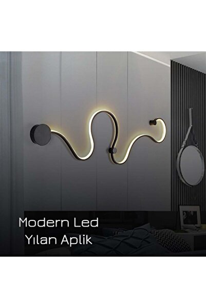 CASA LEGGERA ➡️ Modern LED Duvar Lambası – Yılan Aplik 120cm | Salon / Yatak ...