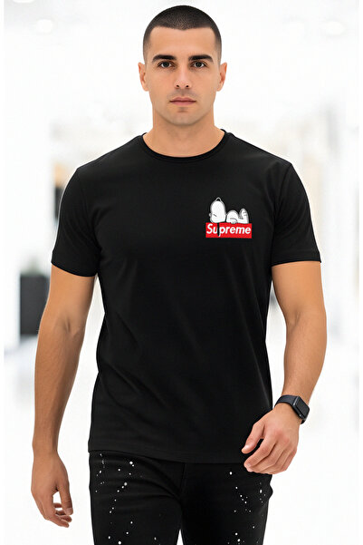 PARUNIV Men's T-shirt with Super Lazzy print, 100% cotton