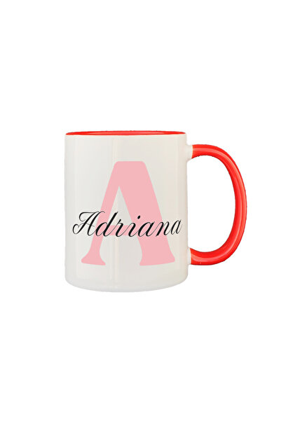 AFFIX THE DIFFERENT PERSPECTIVE Personalized mug, white with red interior and...
