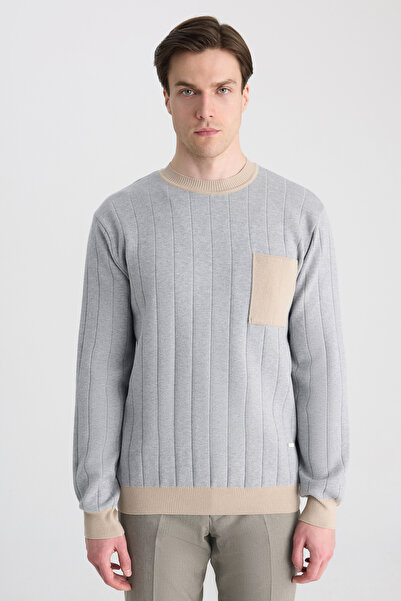 D'S Damat Ds Damat Regular Fit Gray Sweater