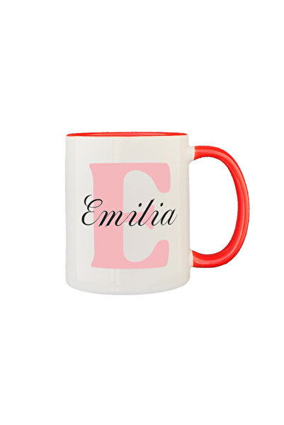 AFFIX THE DIFFERENT PERSPECTIVE Personalized mug, white with red interior and...