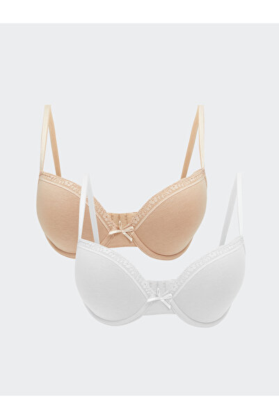 LC Waikiki Wired Non Padded Plain T-Shirt Bra 2 Pack