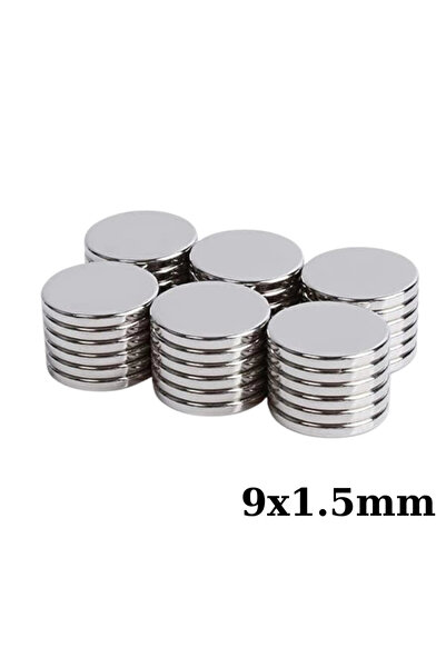 Genel Markalar 9x1.5mm Neodyum Güçlü Mıknatıs - Neodim Magnet