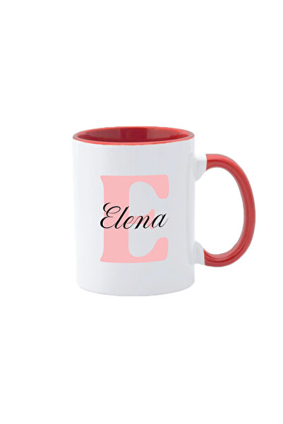 AFFIX THE DIFFERENT PERSPECTIVE Personalized mug, white with red interior and...