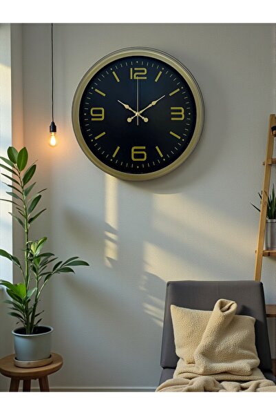 Lunaev 40 cm Metal Antique Vintage Wall Clock