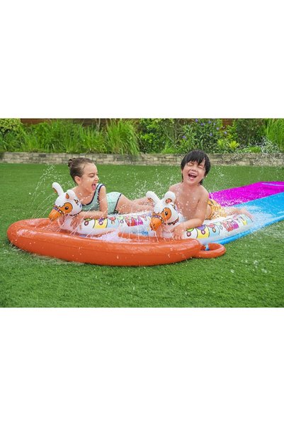 Mıncır Toys H2OGO! زحليقة لاما راما المائية المزدوجة للسباقات - 4.88 متر