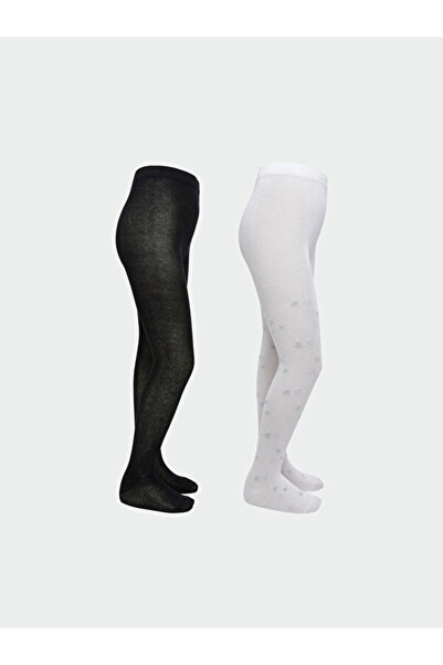 LC Waikiki Sparkling Choices by Shining Store Girls' Pantyhose 2-Pack