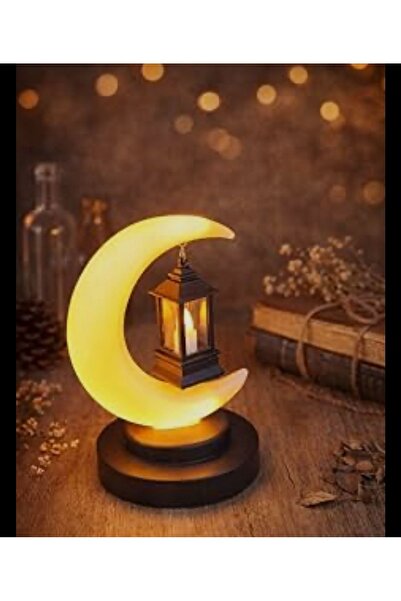 HADEEL GIJAMAI فانوس زينه على شكل هلال جديد وظيفه اضفاء اجواء رمضانيه او احتف...
