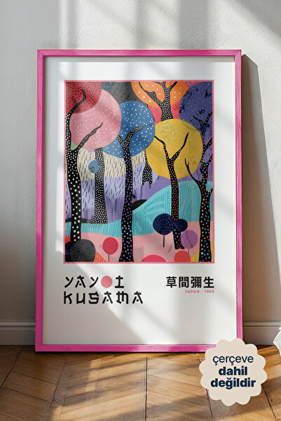Persona Istanbul Yayoi Kusama "Dreamy Grove" - 1995 Japonya Sergi Posteri (Çe...