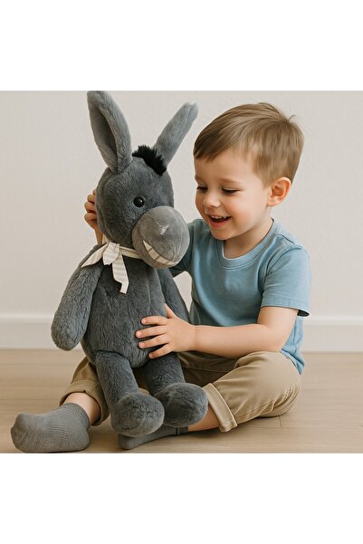 Mıncır Toys Peluş Gülen Eşek Oyuncak 50 cm – Yumuşak Sevimli Uyku Arkadaşı