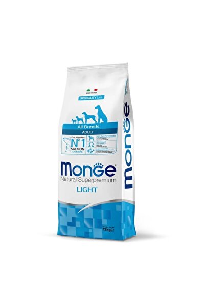 Monge Superpremium All Breeds Adult Light - Salmon & Rice - 12 kg